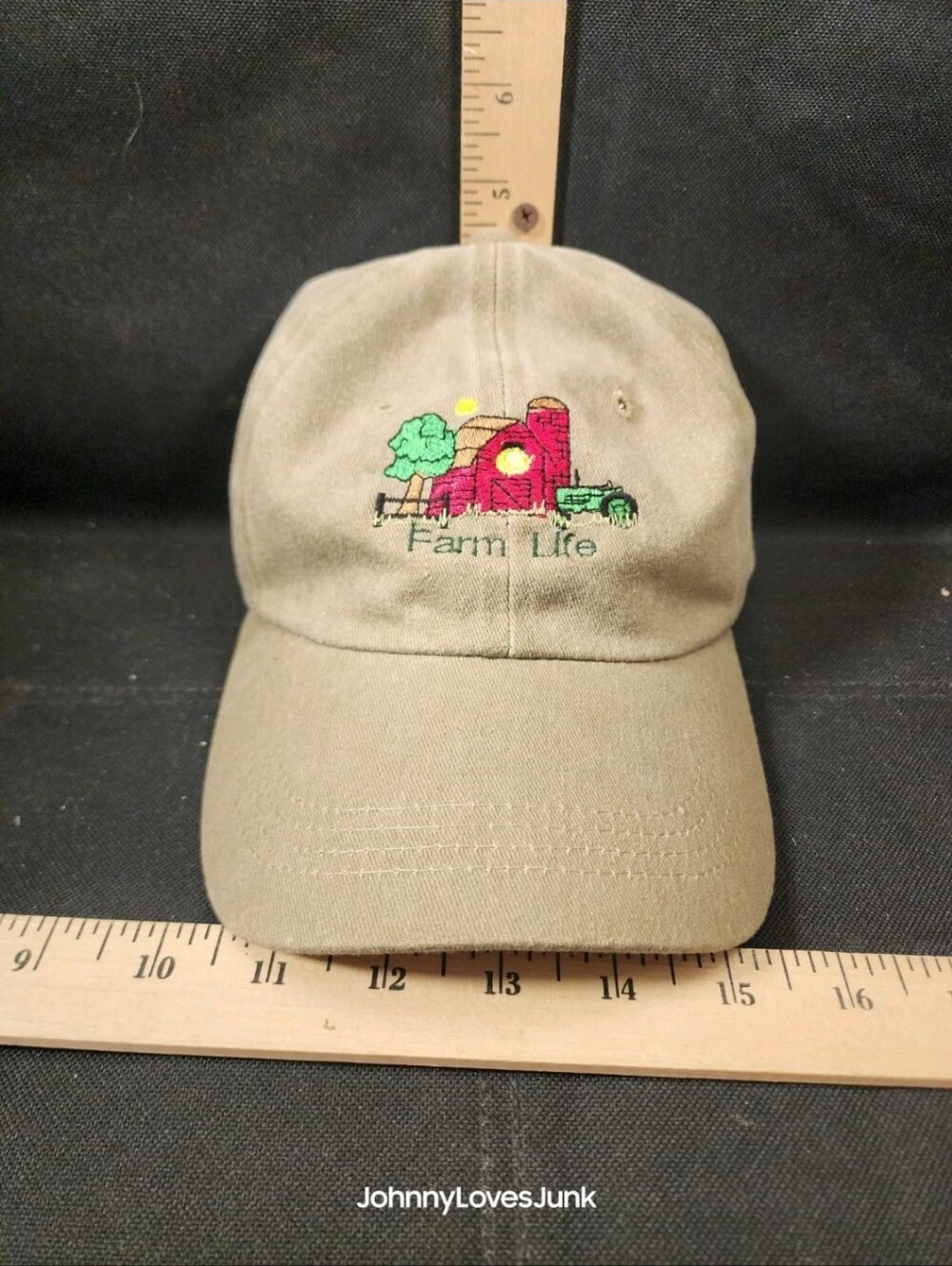Vintage Farm Life Strap Back Hat New Never Worn